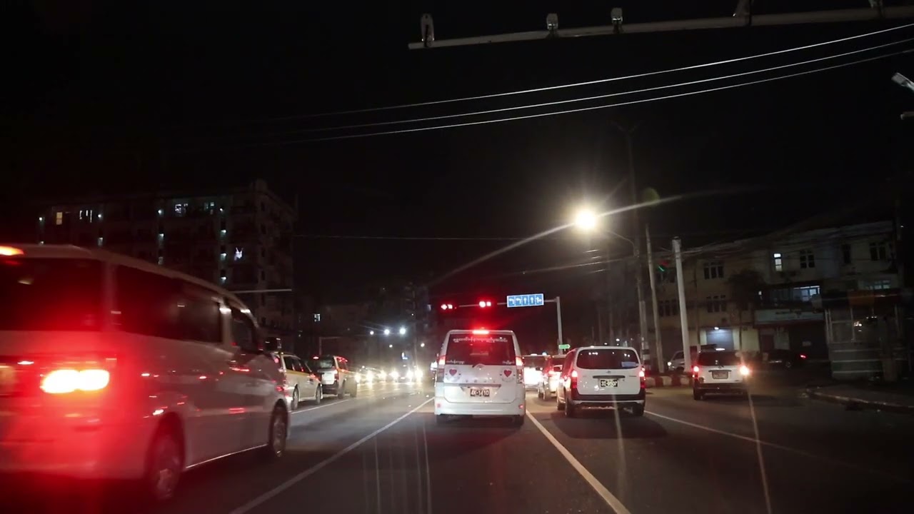 Yangon night drive