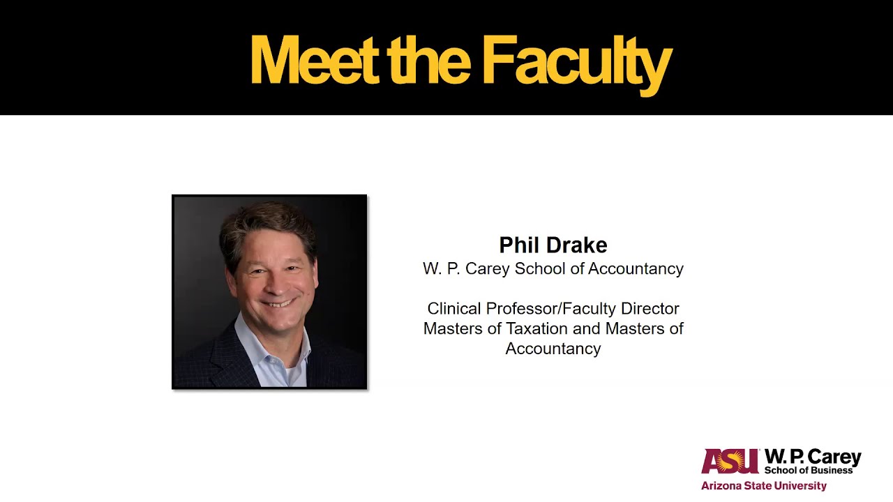 Master of Accountancy & Master of Taxation Faculty Webinar