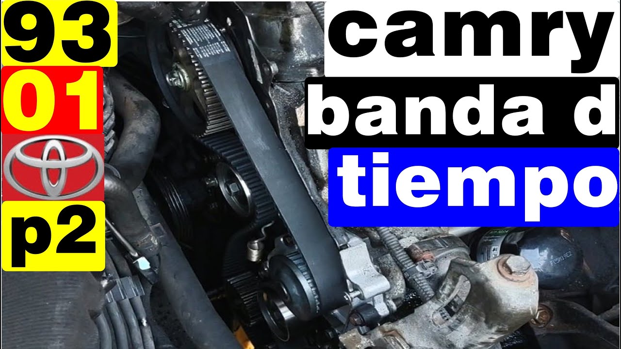 como reemplazar banda de tiempo bomba de agua 1993 2001 toyota camry 2.2 timing belt replacement p2