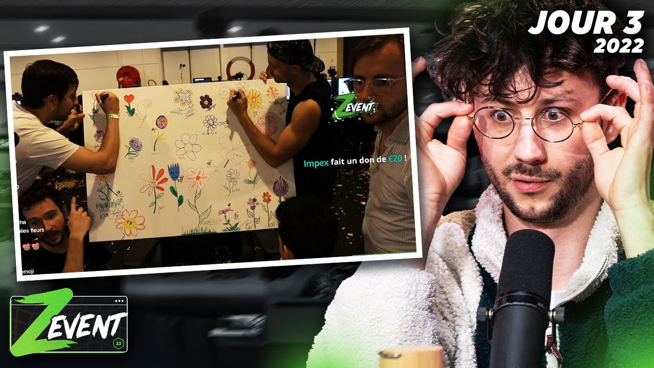 Mon stream devient un atelier dessin ! - Zevent 2022 Jour 3 - PONCE REPLAY 11/09/2022