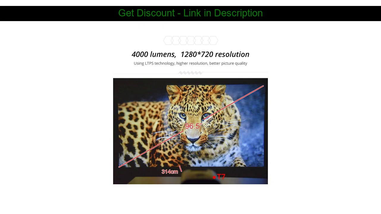 New product  TouYinger T7 HD LED Home projector Bluetooth 1280x720 support Full HD video USB beamer