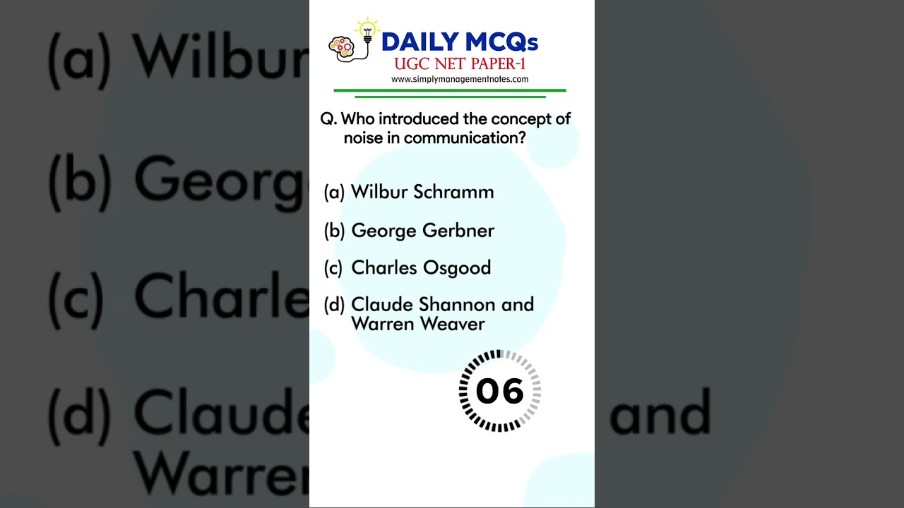 Коммуникационный UGC Net Paper 1 &mdash; ежедневные многовариантные вопросы #ugcnet #jrf #dailymcqs #nt...