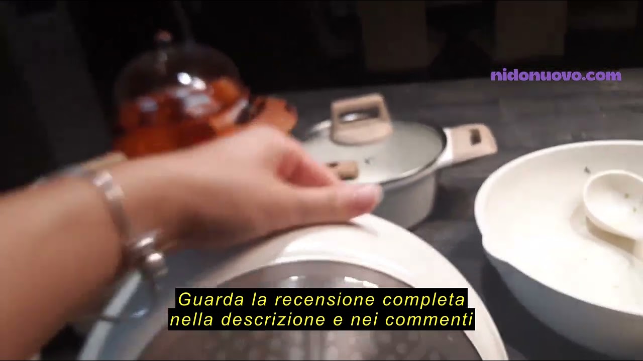 Recensione del CAROTE Batteria di pentole e padelle 6 Pezzi,Set Padelle Antiaderenti,Padella 20/24cm