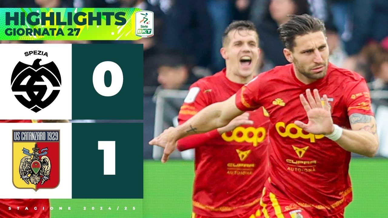 Spezia-Catanzaro 0-1 | La rete di PITTARELLO decide il derby delle Aquile | HIGHLIGHTS Serie BKT