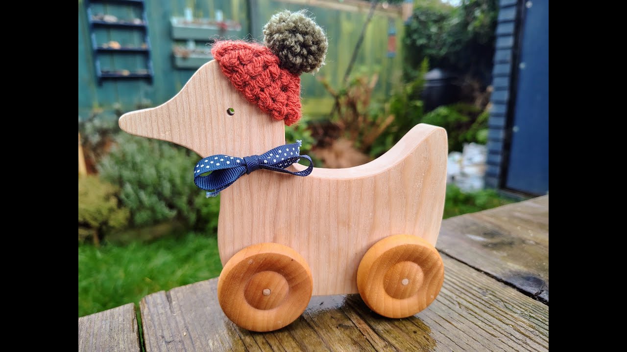 Watch Me Make a Push Along Wooden Duck