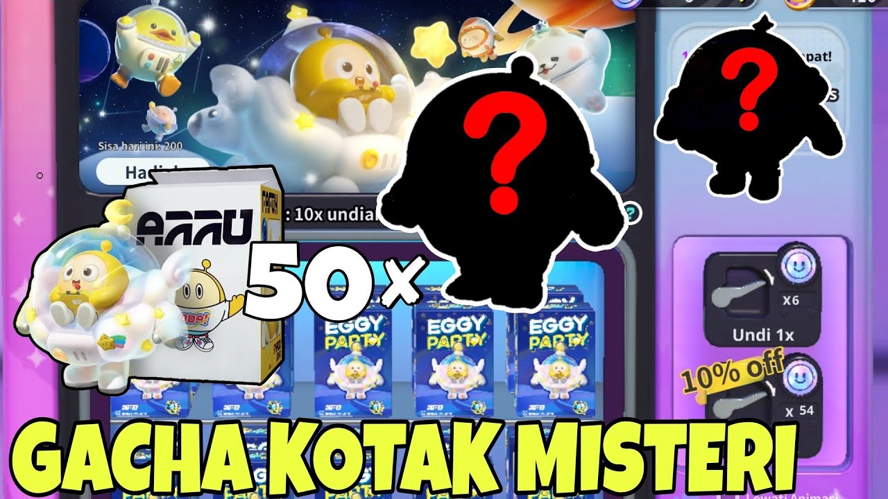 NEW SEASON LANGSUNG BUKA 50x KOTAK MISTERI LUAR ANGKASA - Eggy Party Indonesia