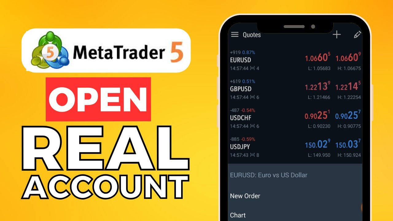 How To Open A Real Account On Metatrader 5