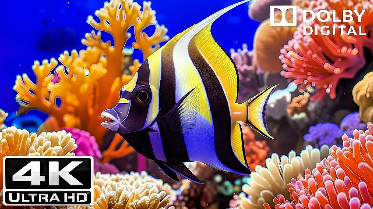 Deep Sea 4K Aquarium – Calming Ocean World for Sleep & Stress Relief 🐋