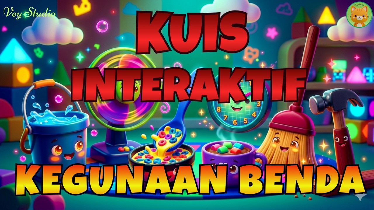 Belajar Nama Benda dan Kegunaannya | Kuis Interaktif Anak PAUD dan TK | Tebak Benda Seru