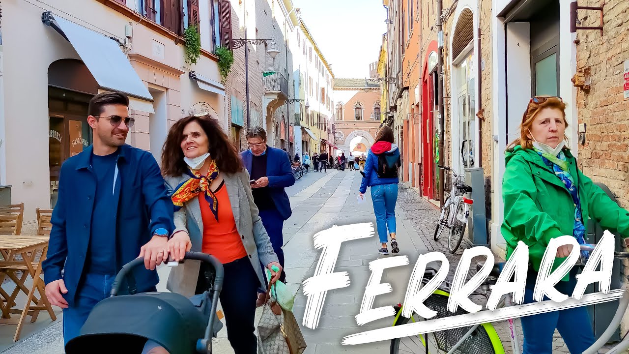 SPRING FERRARA. Italy - 4k Walking Tour around the City - Travel Guide. trends, moda #Italy