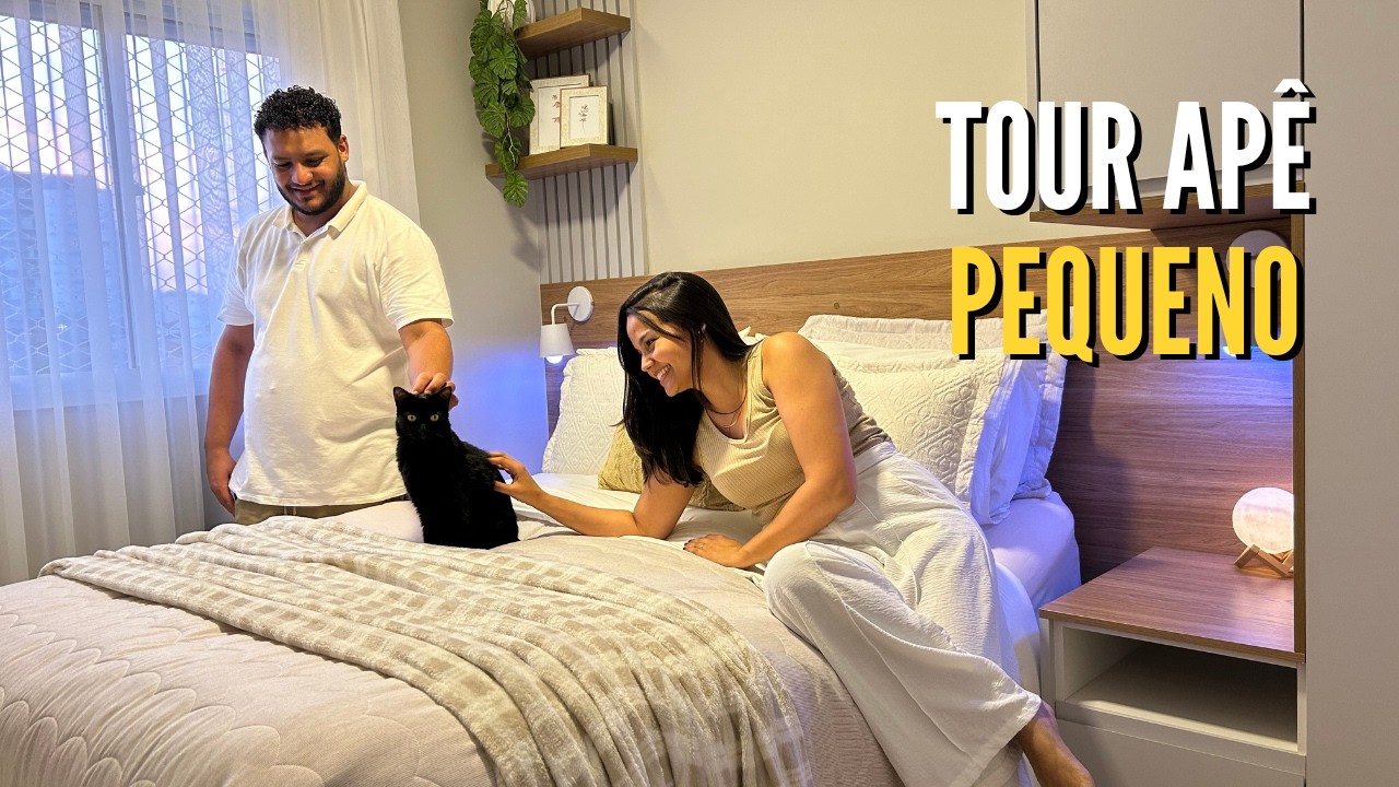 TOUR PELO APARTAMENTO DE 41M² | Ideias para um apê compacto e funcional