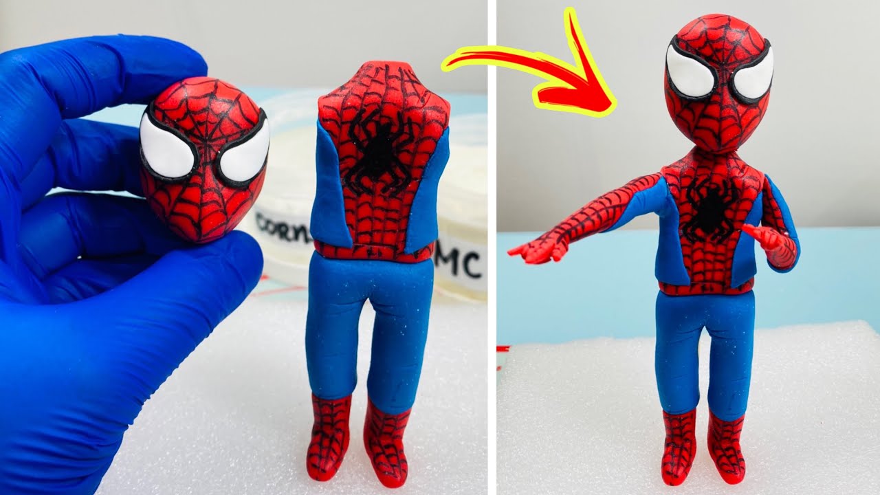 Spiderman Fondant Cake Topper / Spiderman Topper / Spiderman Cake