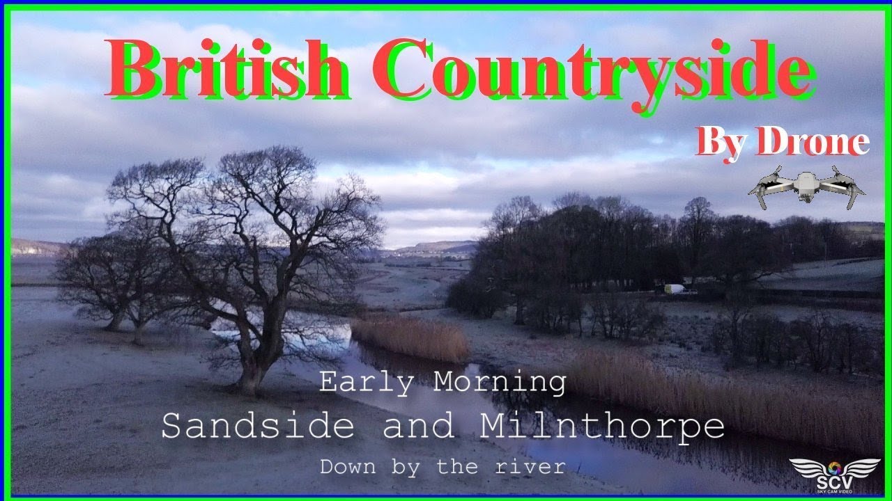 🌄 Beautiful Sandside (River Bela) and Milnthorpe Cumbria🌄 ....Morning flight with a Drone.
