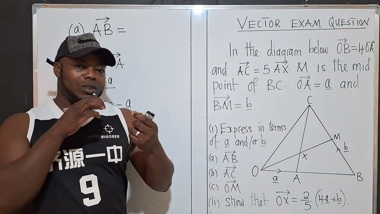 Vector paper 2 exam question.