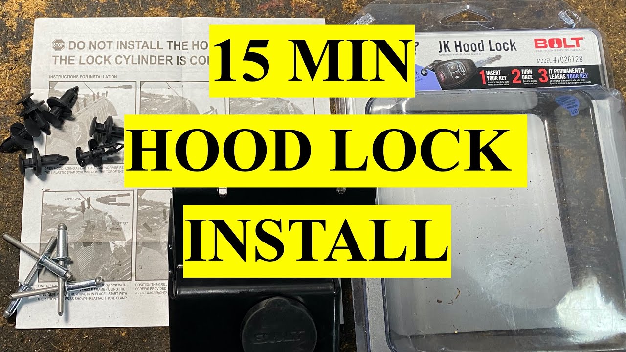 BOLT Hood Lock Install & Review - Protect your Jeep Wrangler JK/JKU