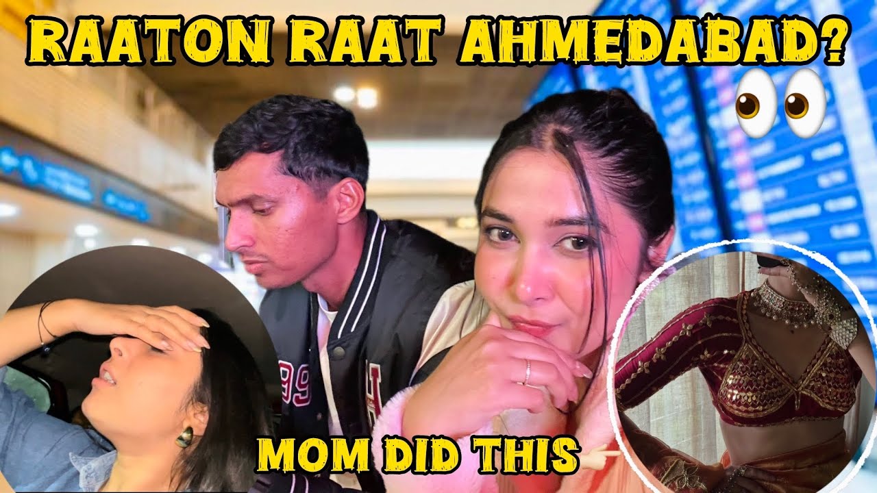 Raato Raat Phonche Ahmedabad👀| Viral Blouse Reveal😍