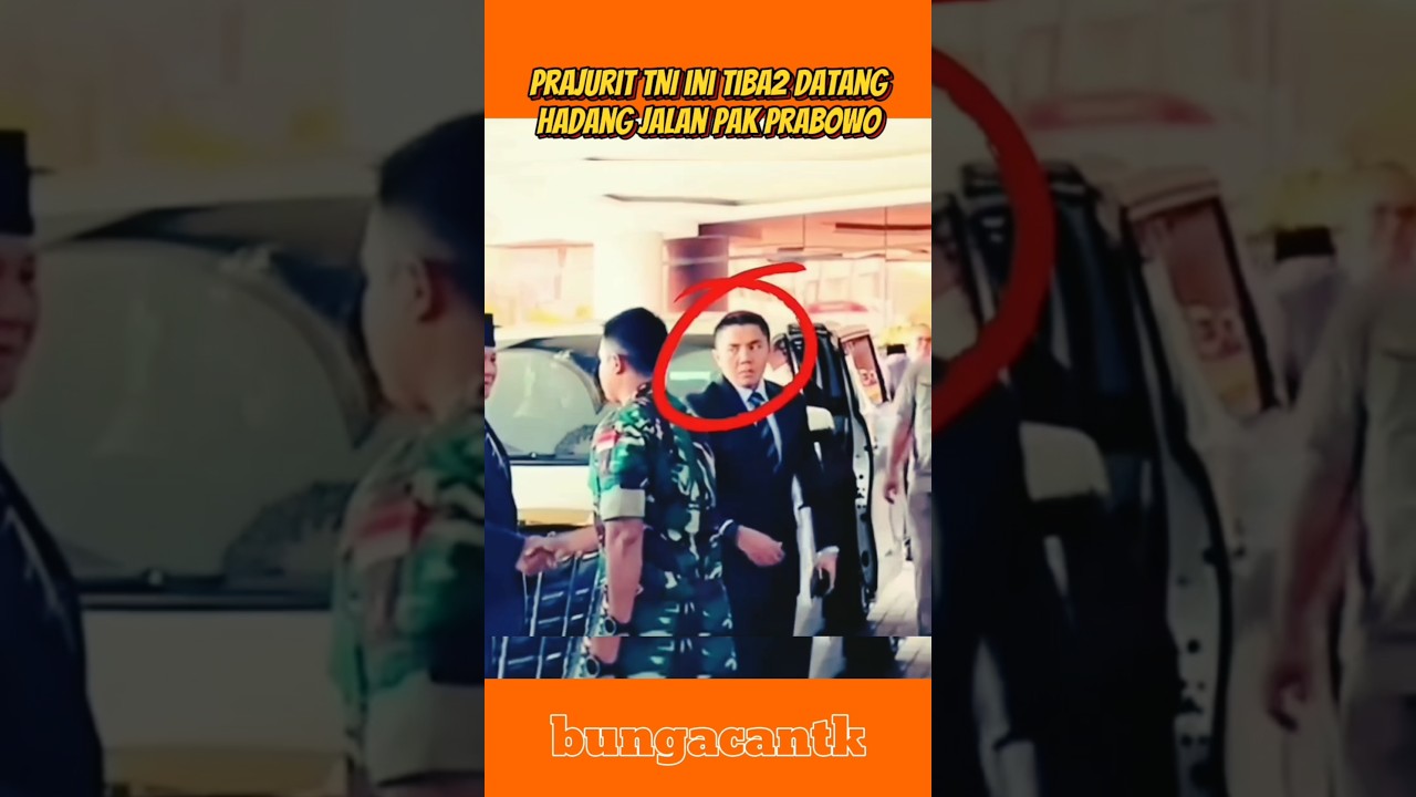 Mayor Teddy pokes TNI soldiers 😅😱#prabowo #mayor #tni #bravotni #trending #abdinegara #shorts