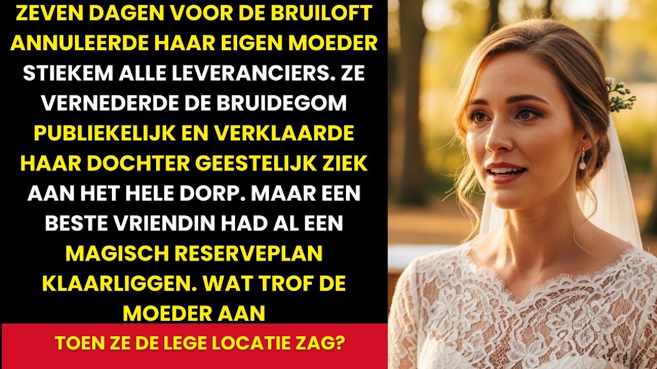 Mijn Moeder Annuleerde Stiekem Mijn Bruiloft — Ze Had Nooit Verwacht Wat Er Toen Gebeurde!
