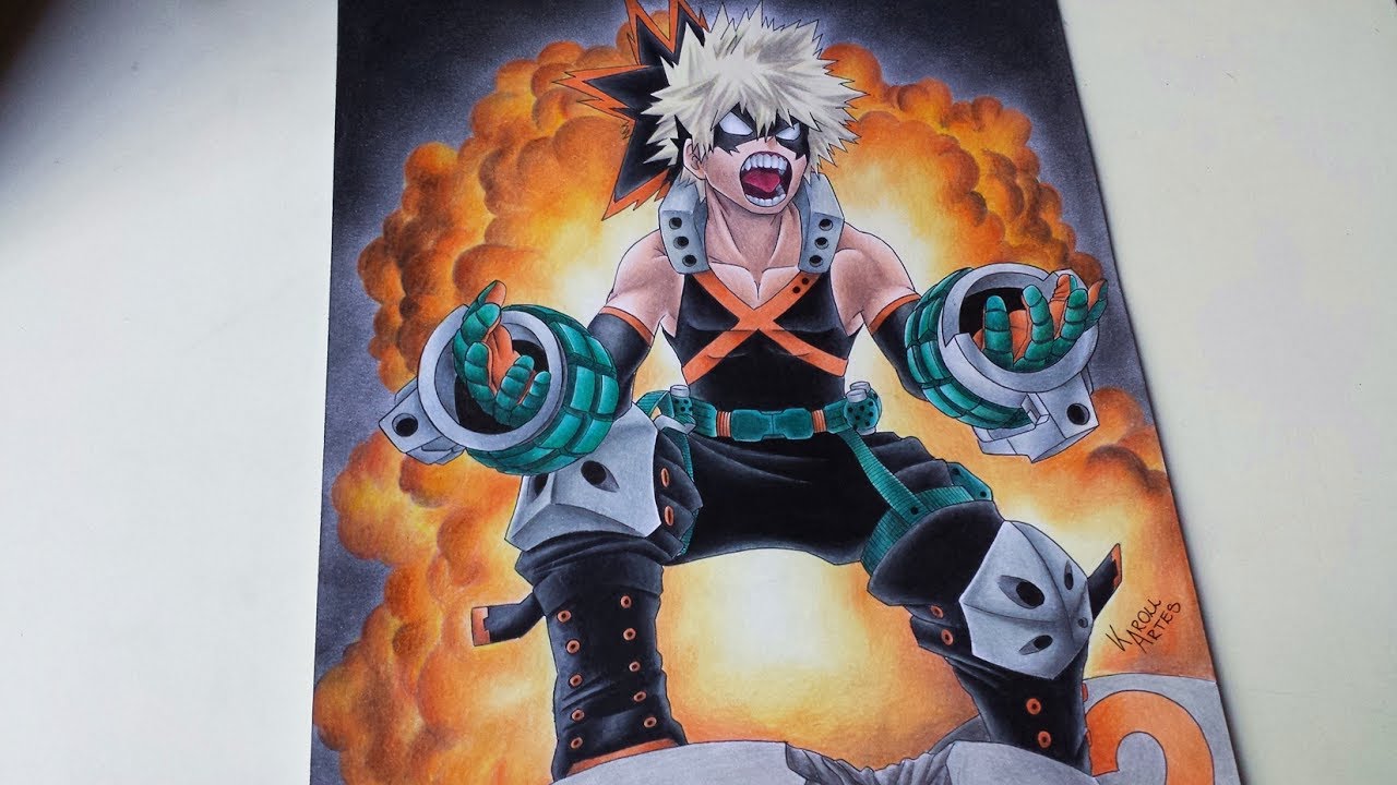 Speed Drawing Katsuki Bakugou [COLLAB BOKU NO HERO]