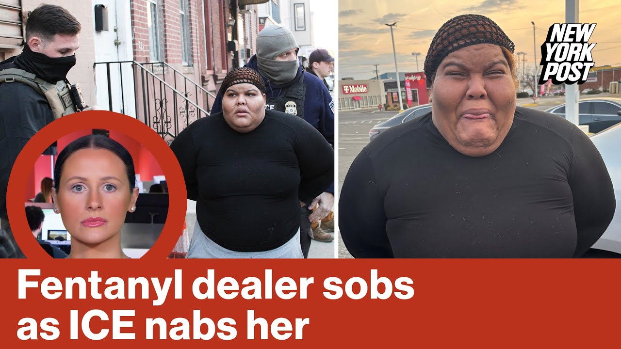 Convicted fentanyl dealer seen sobbing as she’s nabbed by ICE after illegally re-entering US