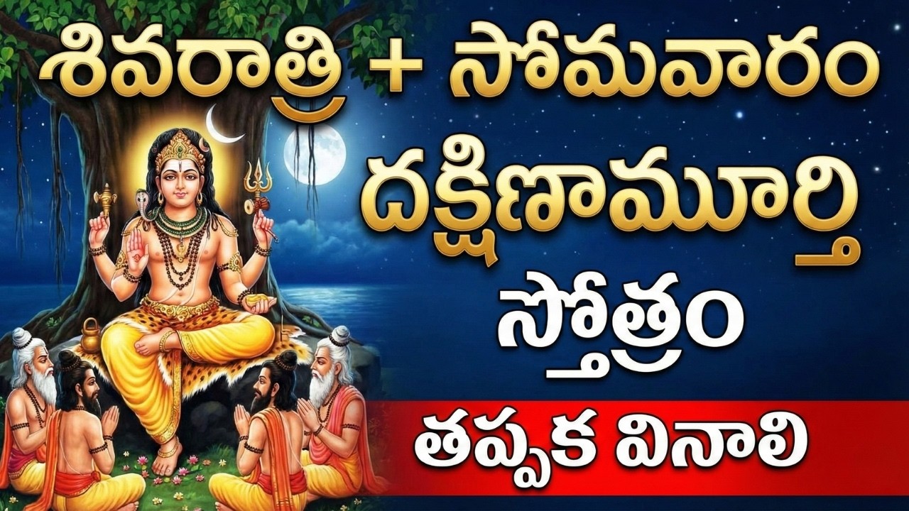 మహా శివరాత్రి స్పెషల్ ఈ దక్షిణామూర్తి స్తోత్రం తప్పక వినండి | Powerful Shiva Stotram