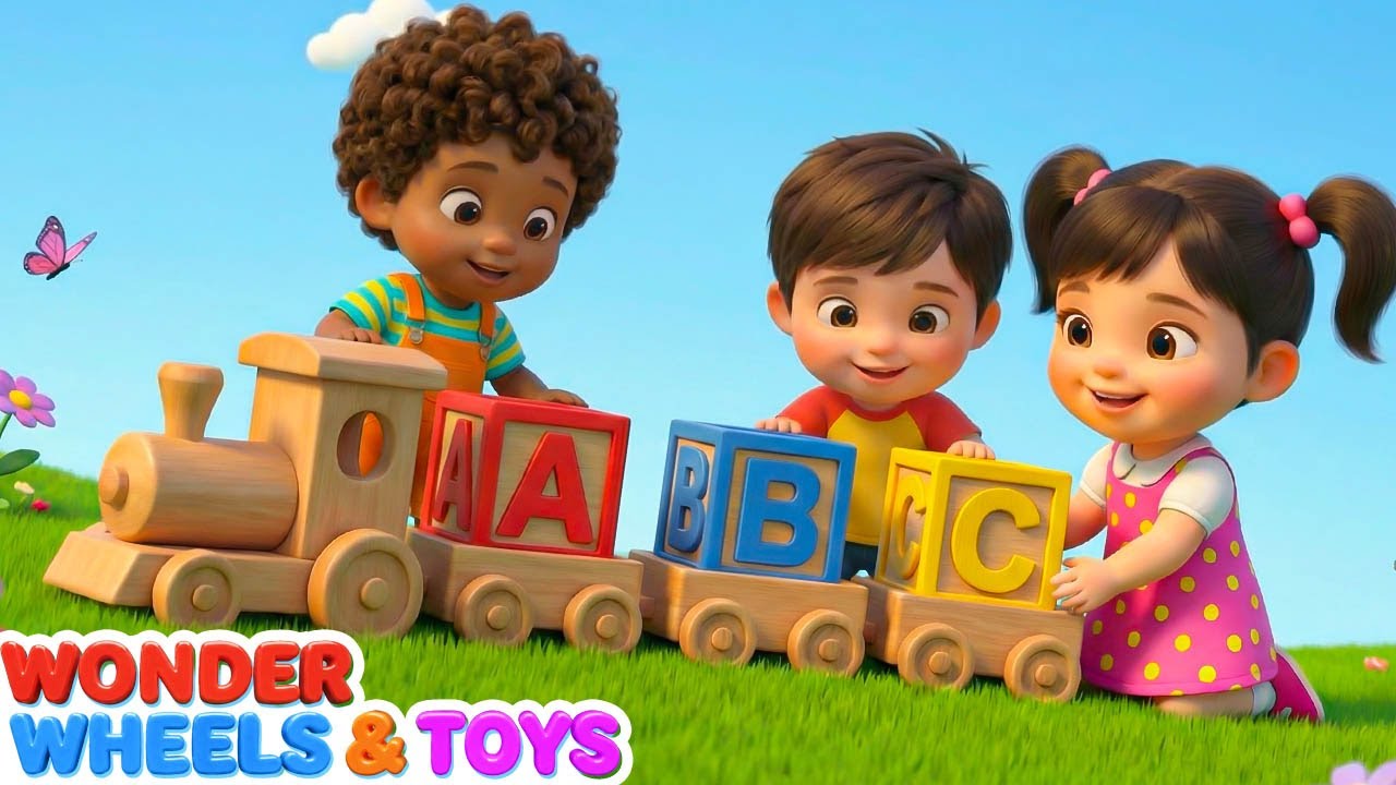 Learn ABC Phonics 🚂🔤 | Wooden Alphabet Train Fun | Kids Educational