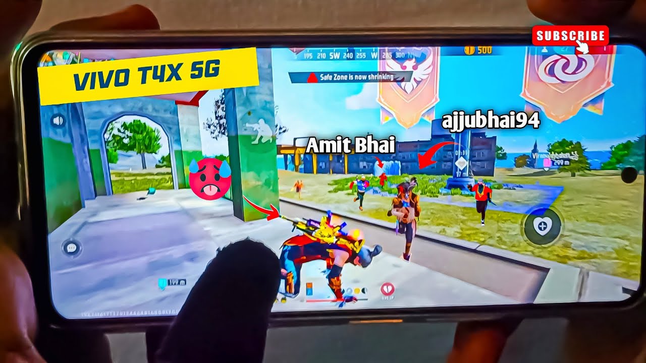 Vivo t4x 5g free fire handcam gameplay 🥵 6GB + 128GB 💥 #freefirevideo #vivot4x5g #freefirehandcam 