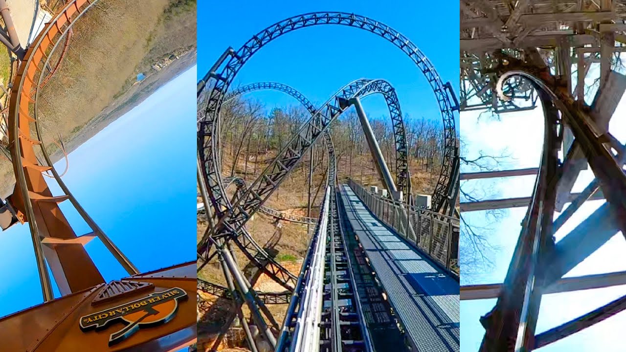 Every Roller Coaster at Silver Dollar City! 2024 Edition! Front Seat POVs