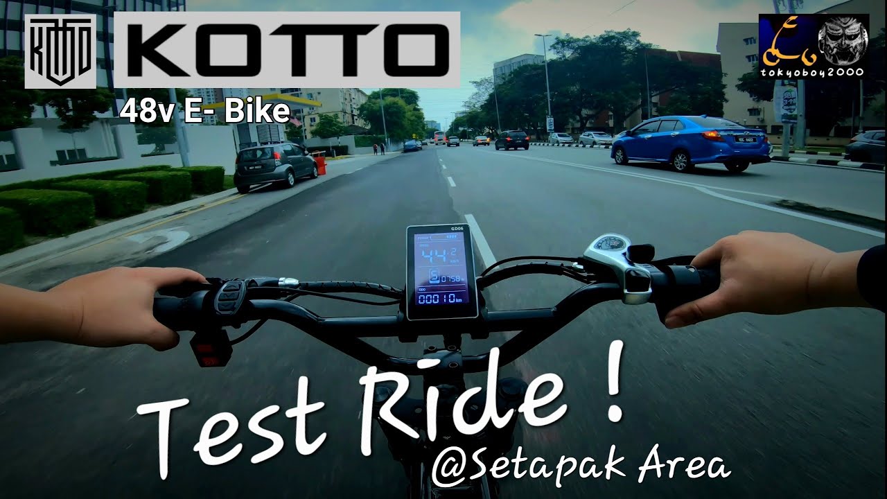 KOTTO E-Bike ( Electric Bicycle ) Test Riding At Setapak Area