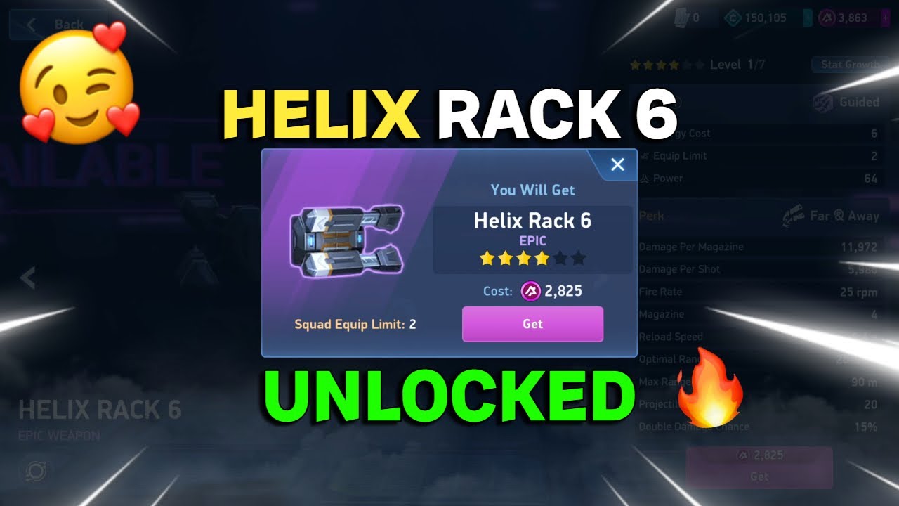 Helix rack 6 Unlocked 🔓|| Mech Arena