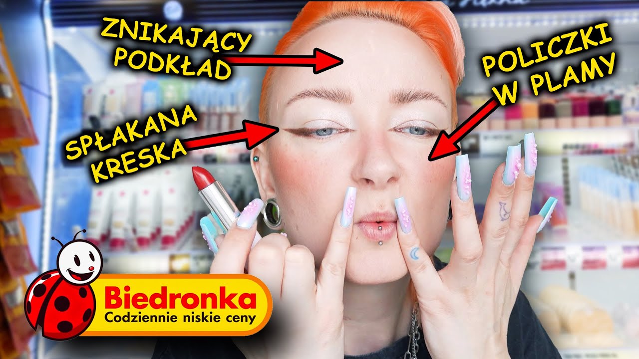 Cały makijaż kosmetykami z BIEDRONKI 🐞 Bell, Vollare, Be Beauty