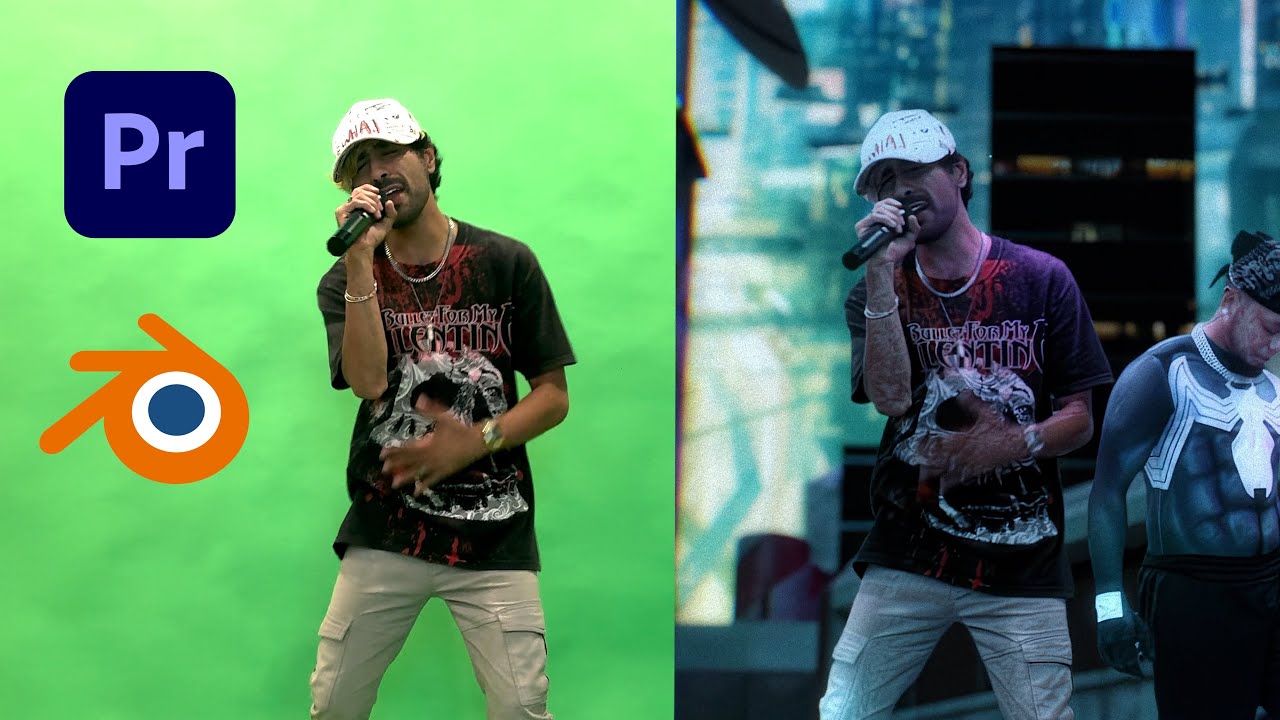 Quick Greenscreen in 3D: Blender & Premiere VFX Tutorial