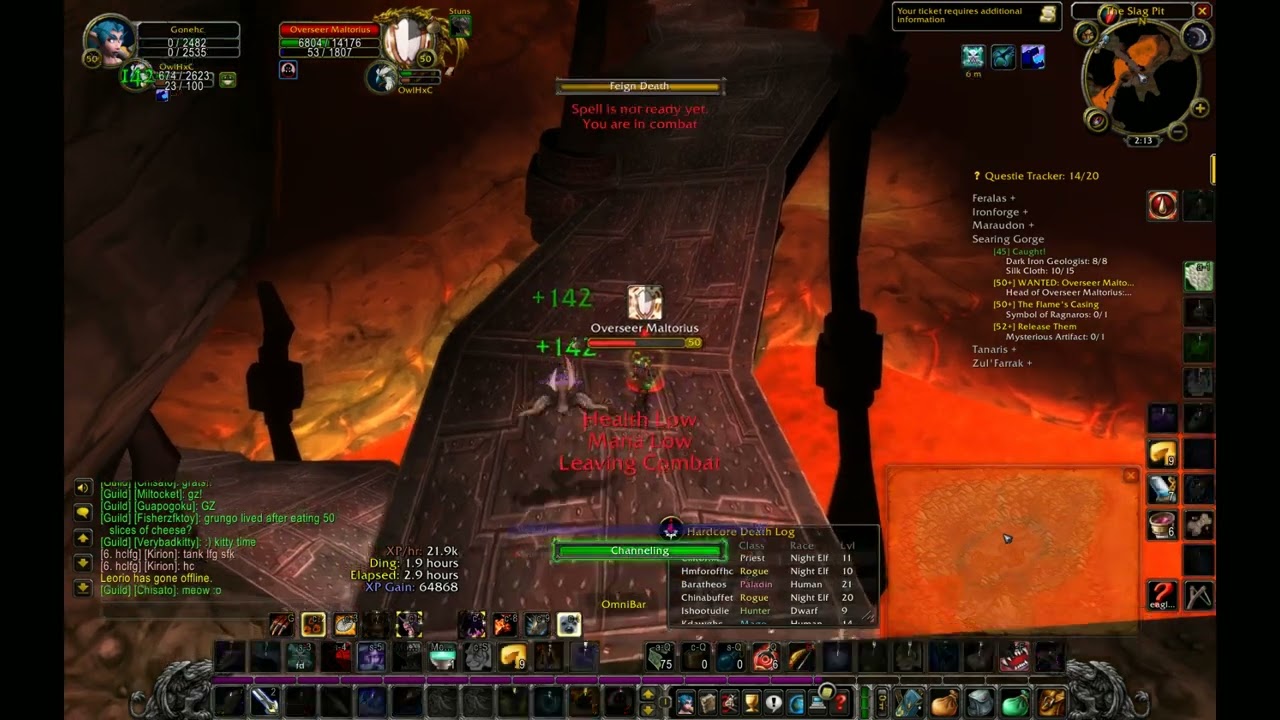 solo overseer maltorius as level 50 hunter hardcore classic wow