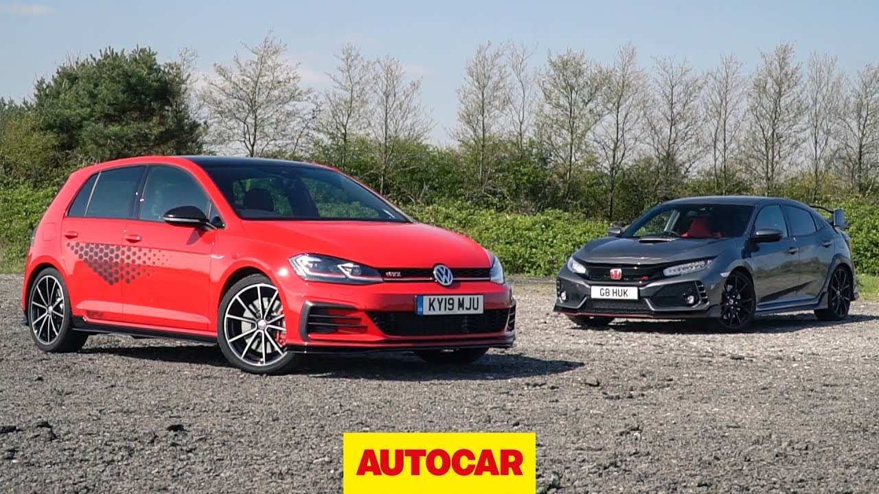 Гонка на треке: VW Golf GTI TCR 2019 против Honda Civic Type R | Autocar