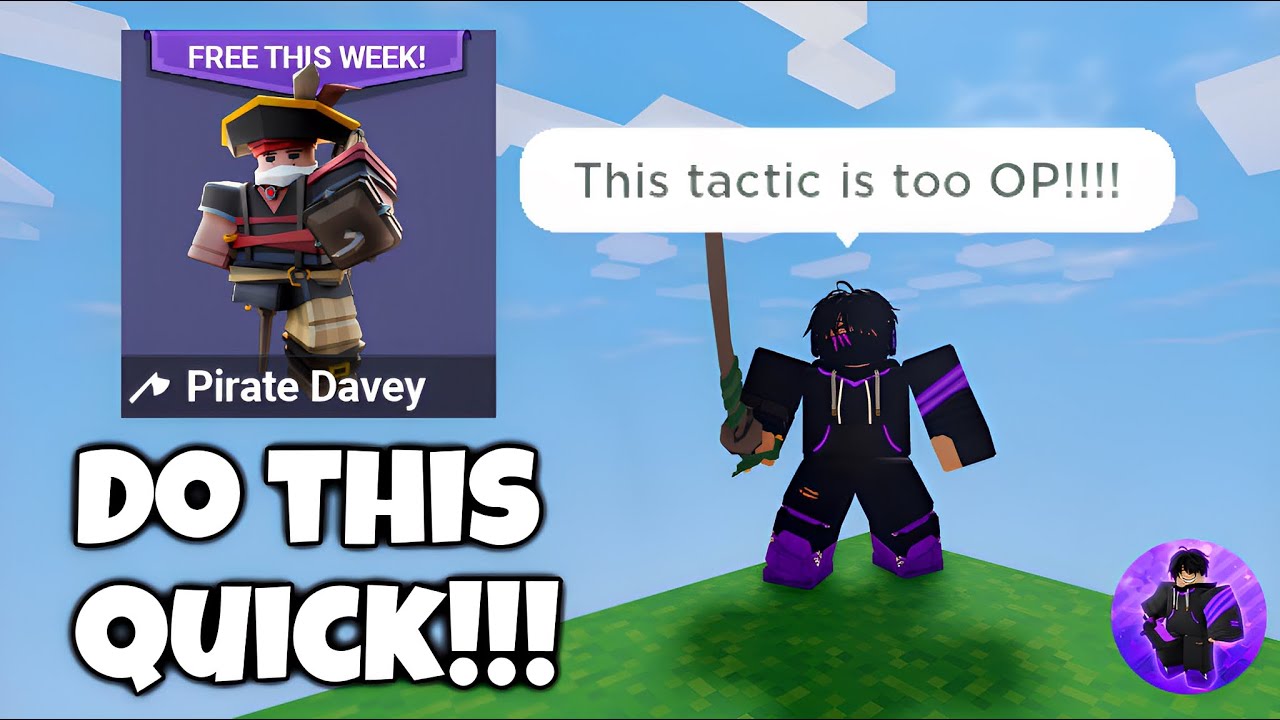 So I Used The Pirate Davey Tactic In Roblox BedWars?!?