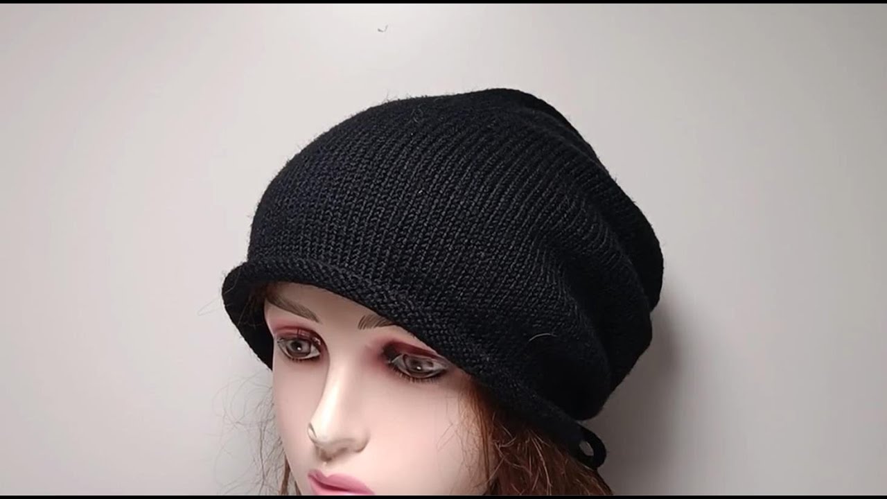 抽绳堆堆帽的编织方法第二集