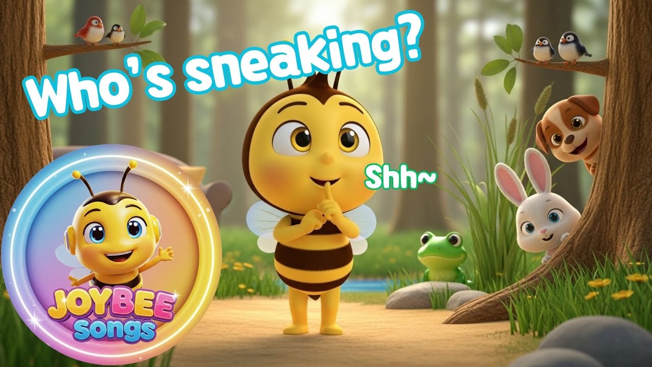 Who’s Sneaking? 🤫 Tiptoe with Joybee! | Fun Move Song for Kids