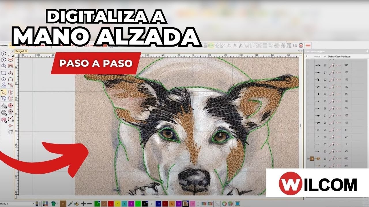 Cómo Digitalizar a Mano Alzada, en software WILCOM