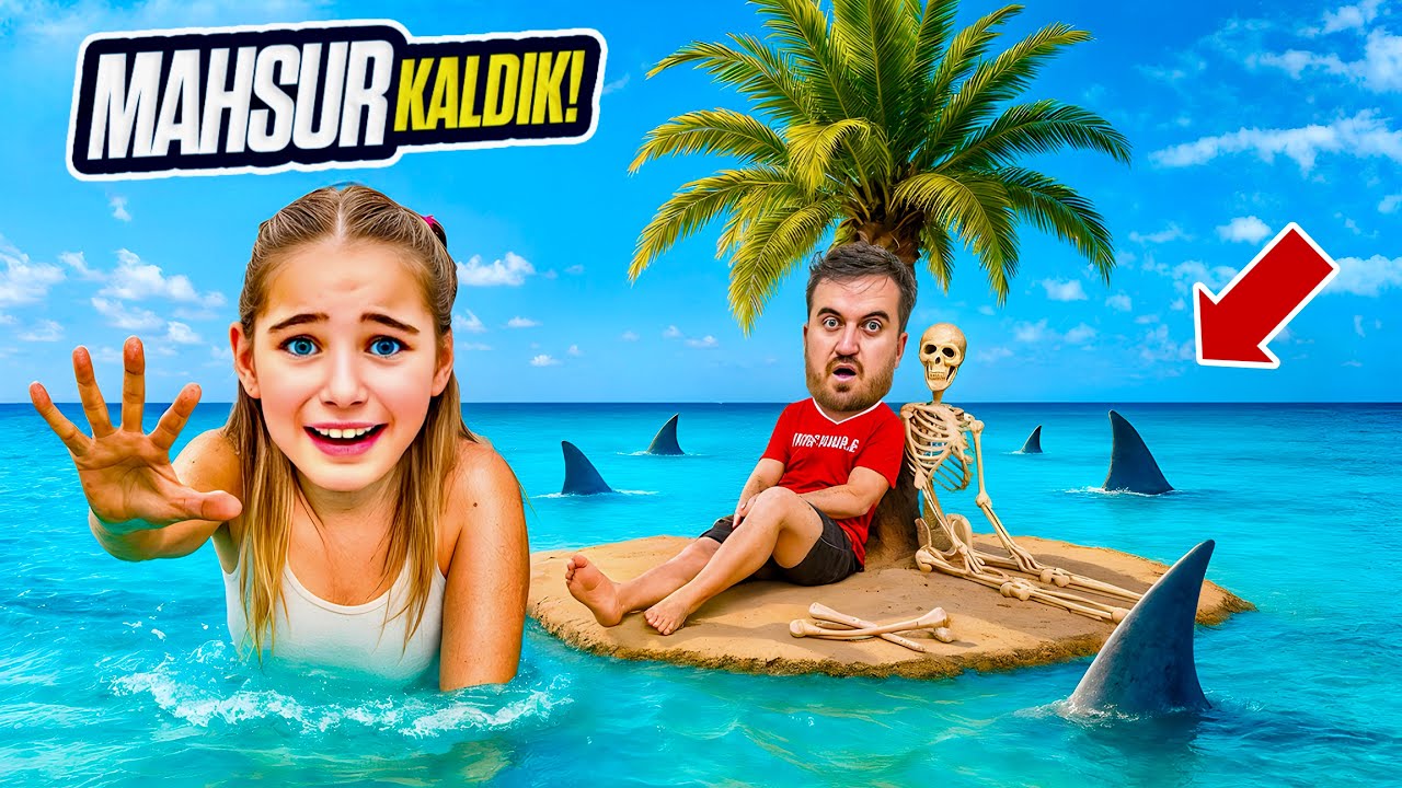 ELİF SİNEM VE BABASI ADADA MAHSUR KALDI !!