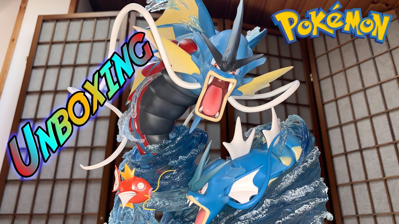 Gyarados Full Evolution Line by Fantasy Studio - Pokemon Resin Statue Unboxing
