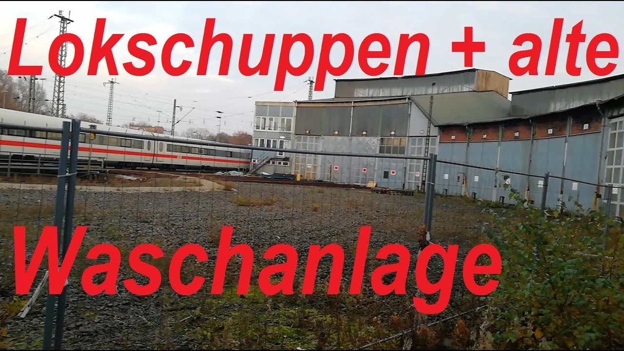 Verlassene Alte Bahn Waschanlage im Lokschuppen Hamburg