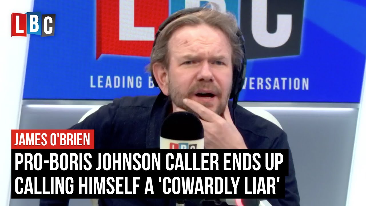 Pro-Boris Johnson caller ends up calling himself a 'cowardly liar' | LBC