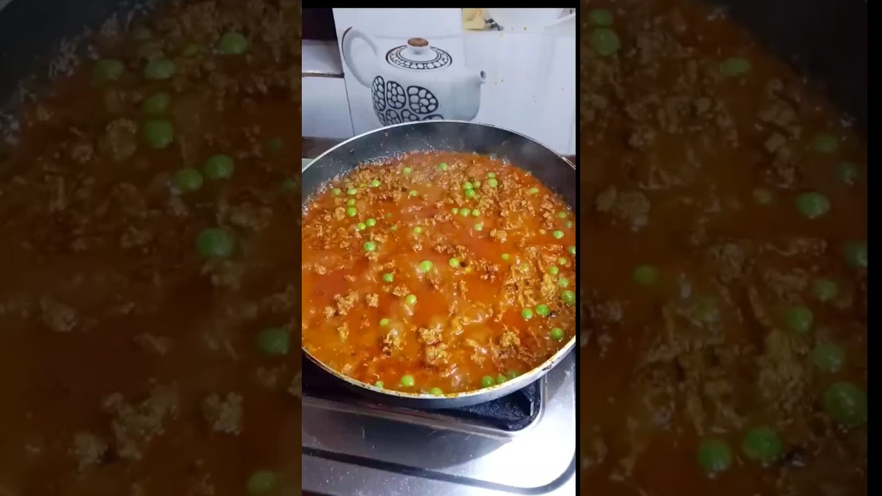 Dhaba style mutton keema matar recipe | keema green peas curry #shorts #shomestylecooking #mutton