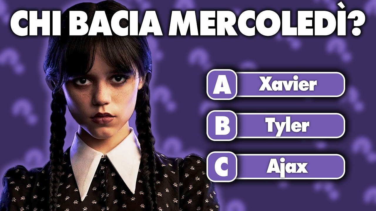 Quante ne Sai su Mercoledì Addams?🖐️ Quiz Mercoledì Addams