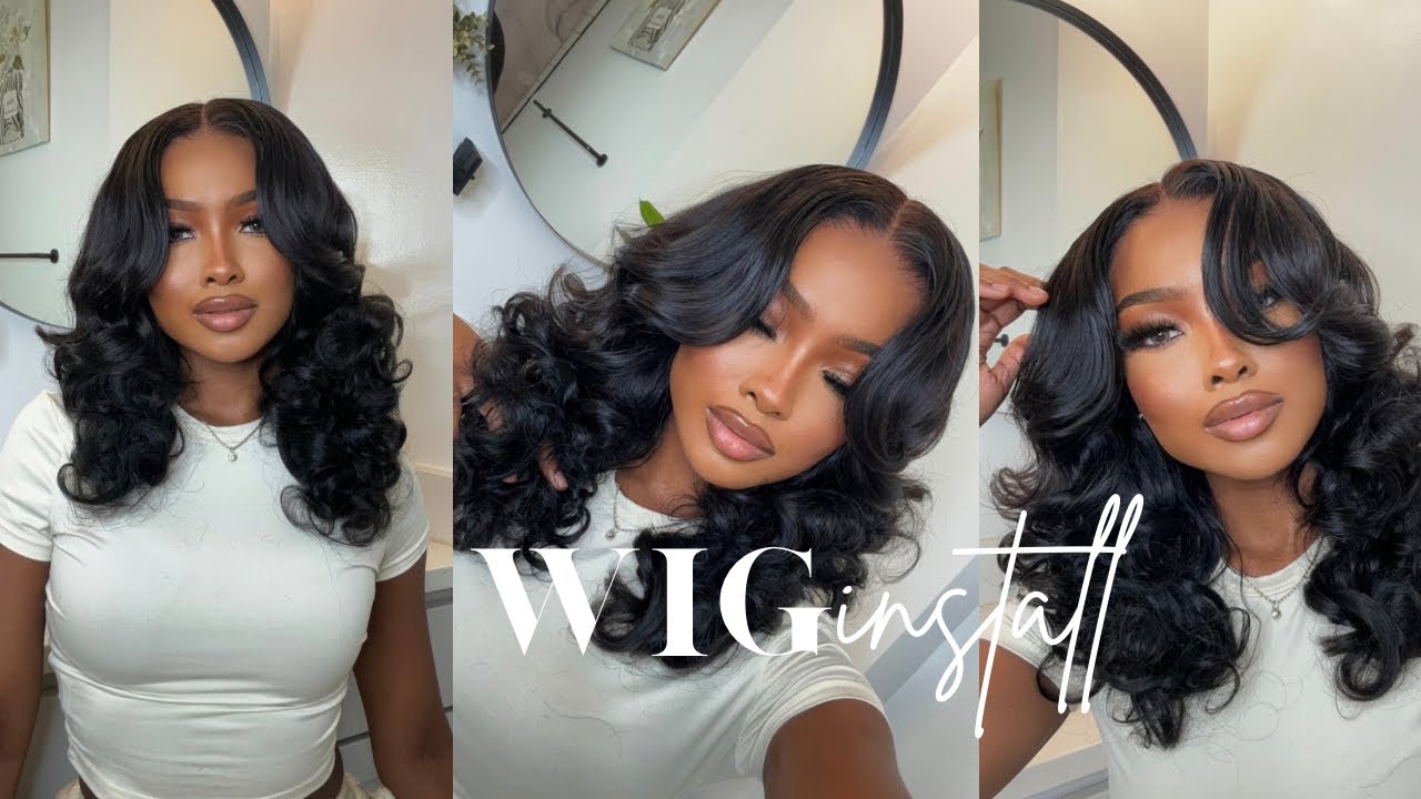 THIS CURTAIN BANG WIG IS A MUST HAVE 😍 Super Quick & Easy Install ft Jessie’s Wigs
