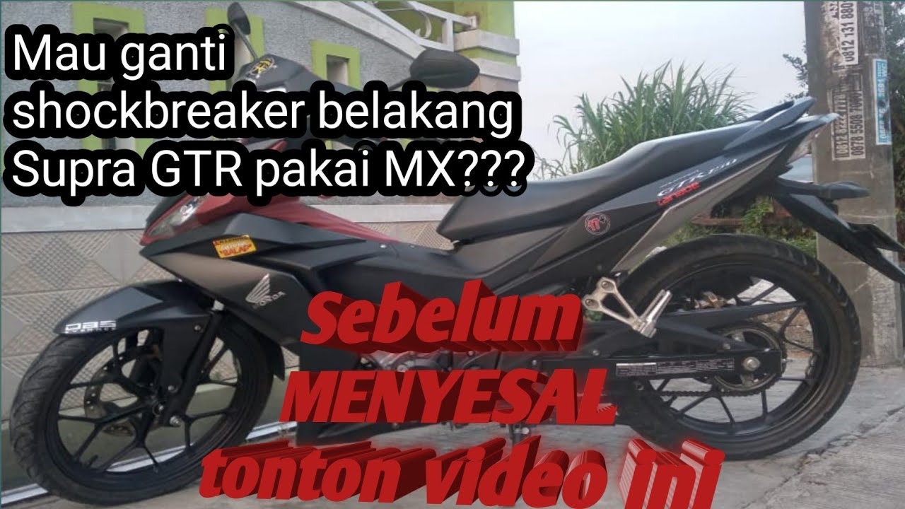 Ganti shock belakang Supra GTR pakai MX