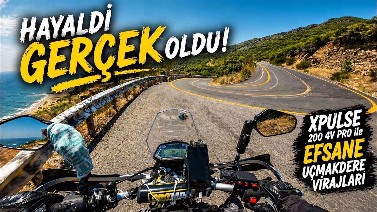 Hayaldi Gerçek Oldu! XPulse 200 4V Pro ile Efsane Uçmakdere Virajları 🏍️✨ #heroxpulse2004vpro
