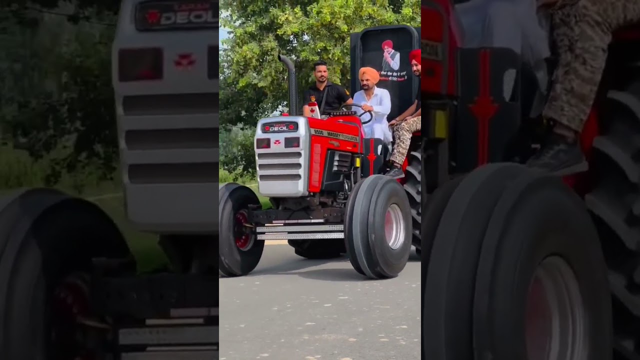 sidhu moose wala ke father shaab Massey 9500 tractor