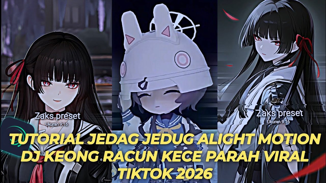 Tutorial Jedag Jedug Alight Motion DJ Keong Racun Wajib Kalian Coba | Kece Parah Viral TikTok 2026