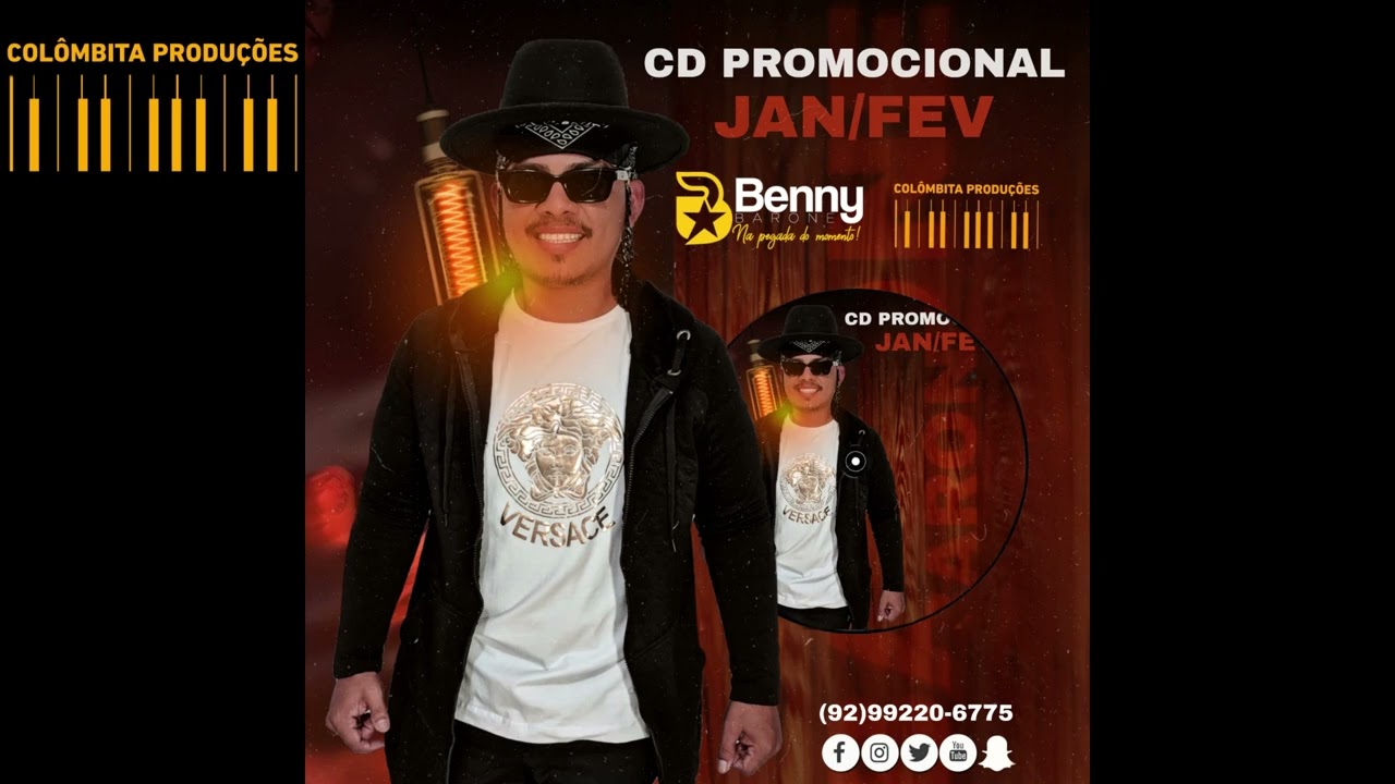 BENNY BARONE Na Pegada do Momento (Promocional JANEIRO E  FEVEREIRO) Colombita Produ&ccedil;&otilde;es